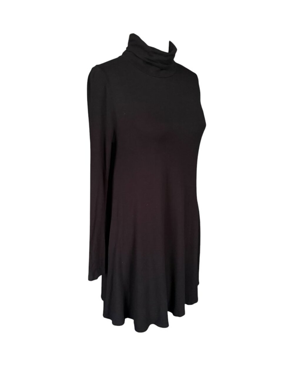 Lulus Sway, Girl, Sway!! swing dress black long sleeve turtleneck lined size S